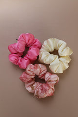 Fayre Silk Pillow Scrunchies Trio