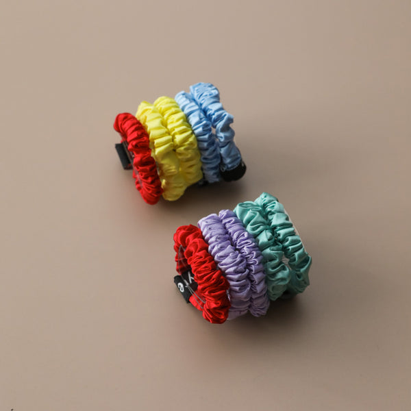 Fayre Mini Silk Scrunchies (New)