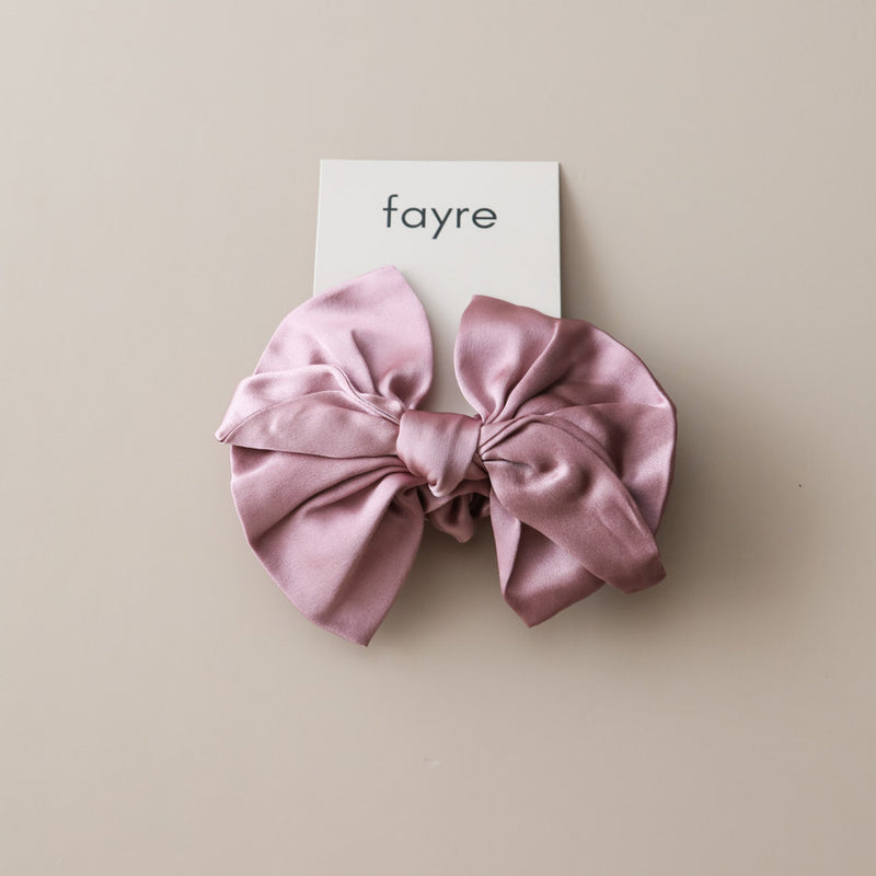 Fayre Ribbon Silk Scrunchie