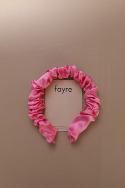 Fayre Thick Silk Ruched Hairband