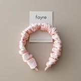 Fayre Thick Silk Ruched Hairband