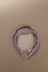 Fayre Silk Thin Ruched Hairband (New)