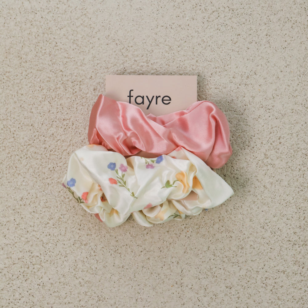 Fayre K-style Oversized Silk Scrunchie