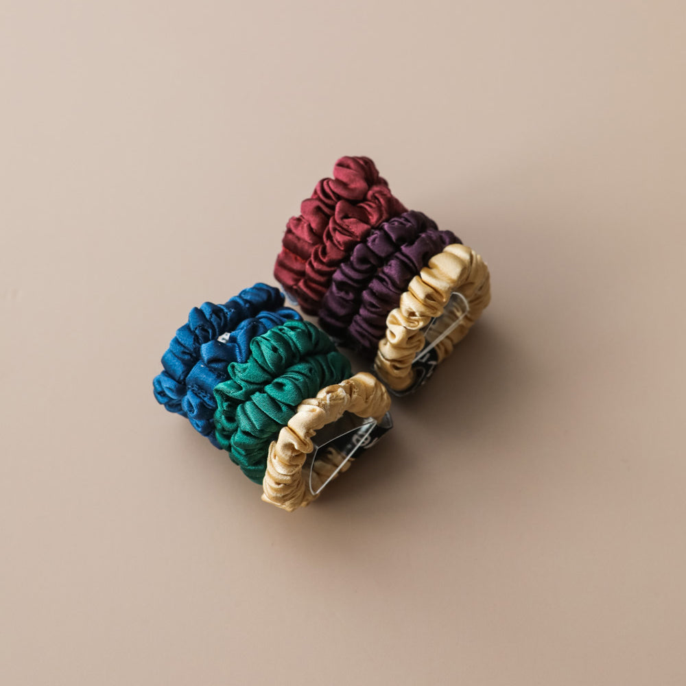 Fayre Mini Silk Scrunchies