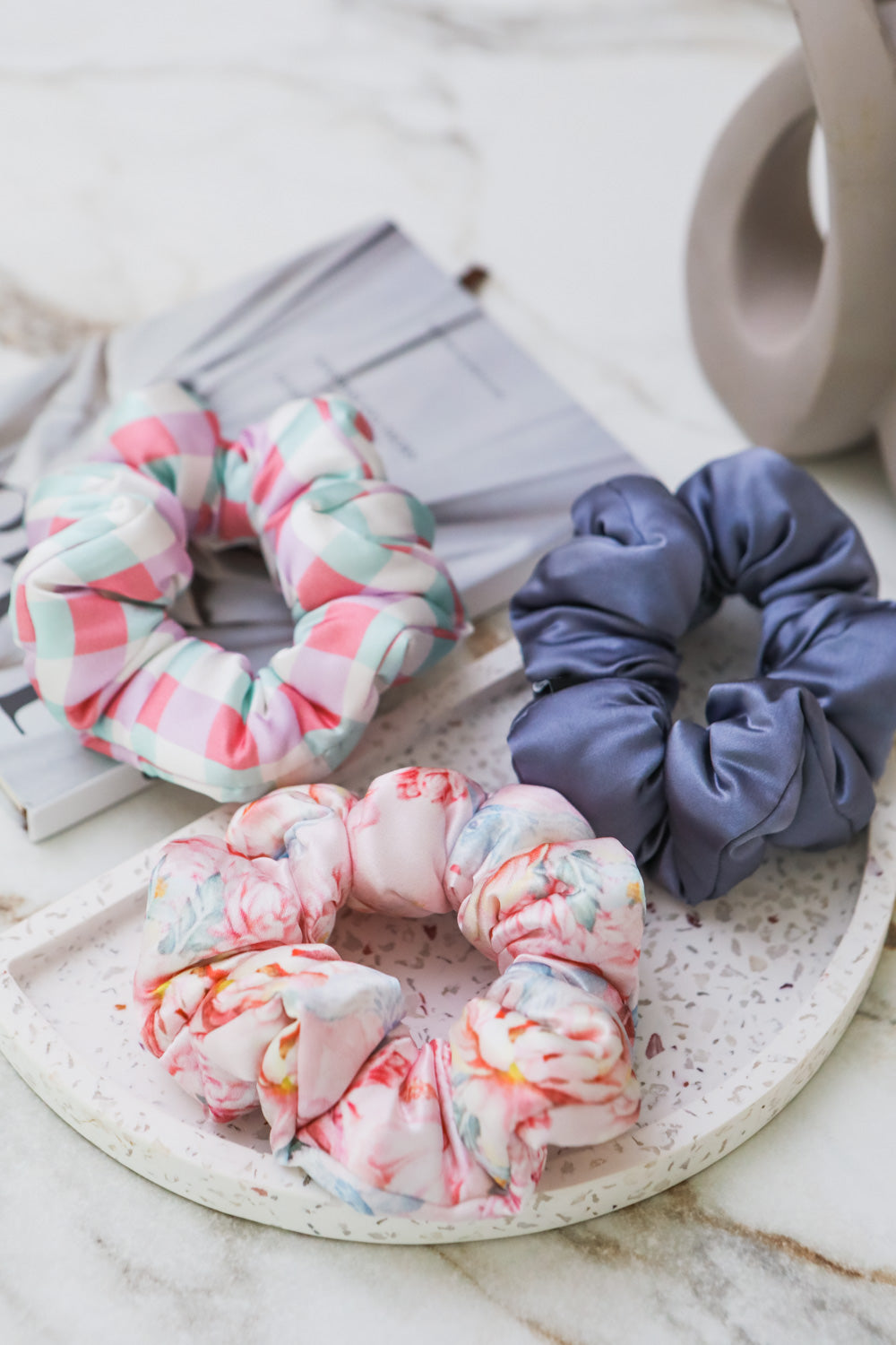 Fayre Silk Pillow Scrunchies Trio
