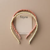 Fayre Silk Thin Ruched Hairband