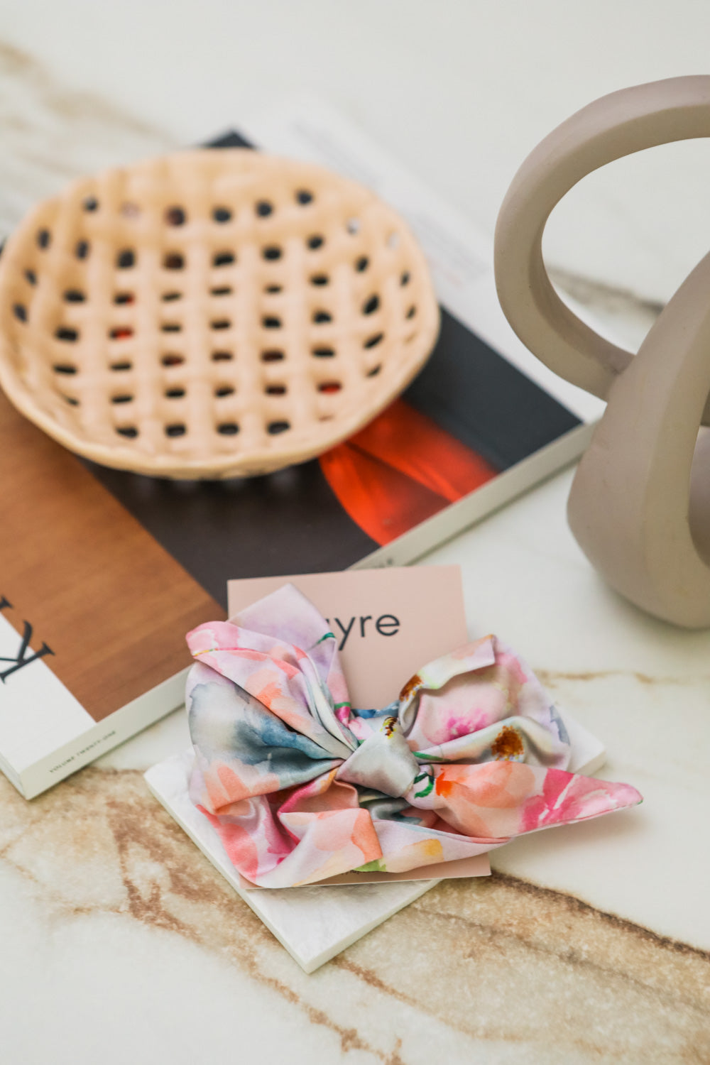 Fayre Ribbon Silk Scrunchie